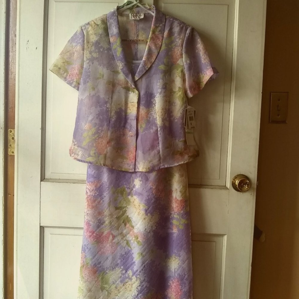 Two-Piece Floral Dress